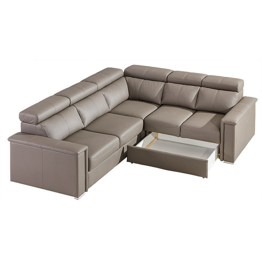 TERRACE Large Modern Corner Sofa Bed | 2610mm X 2410mm | Many upholstery materials | by EWOODS | Souqify
