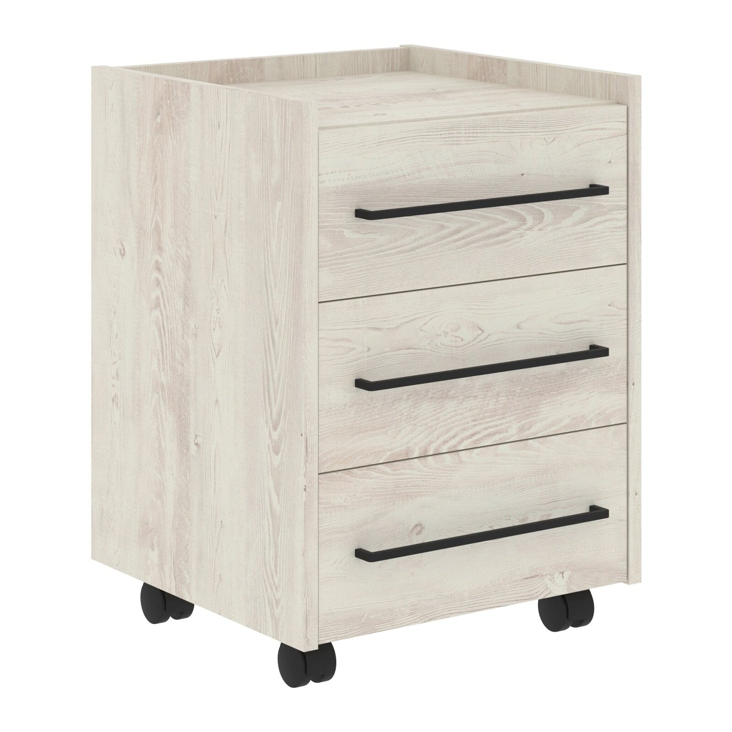 THREE DRAWER MOBILE PEDESTAL, MADE IN E1 LAMINATE CHIPBOARD by Treejar | Souqify