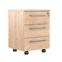 THREE DRAWER MOBILE PEDESTAL, MADE IN E1 LAMINATE CHIPBOARD by Treejar | Souqify