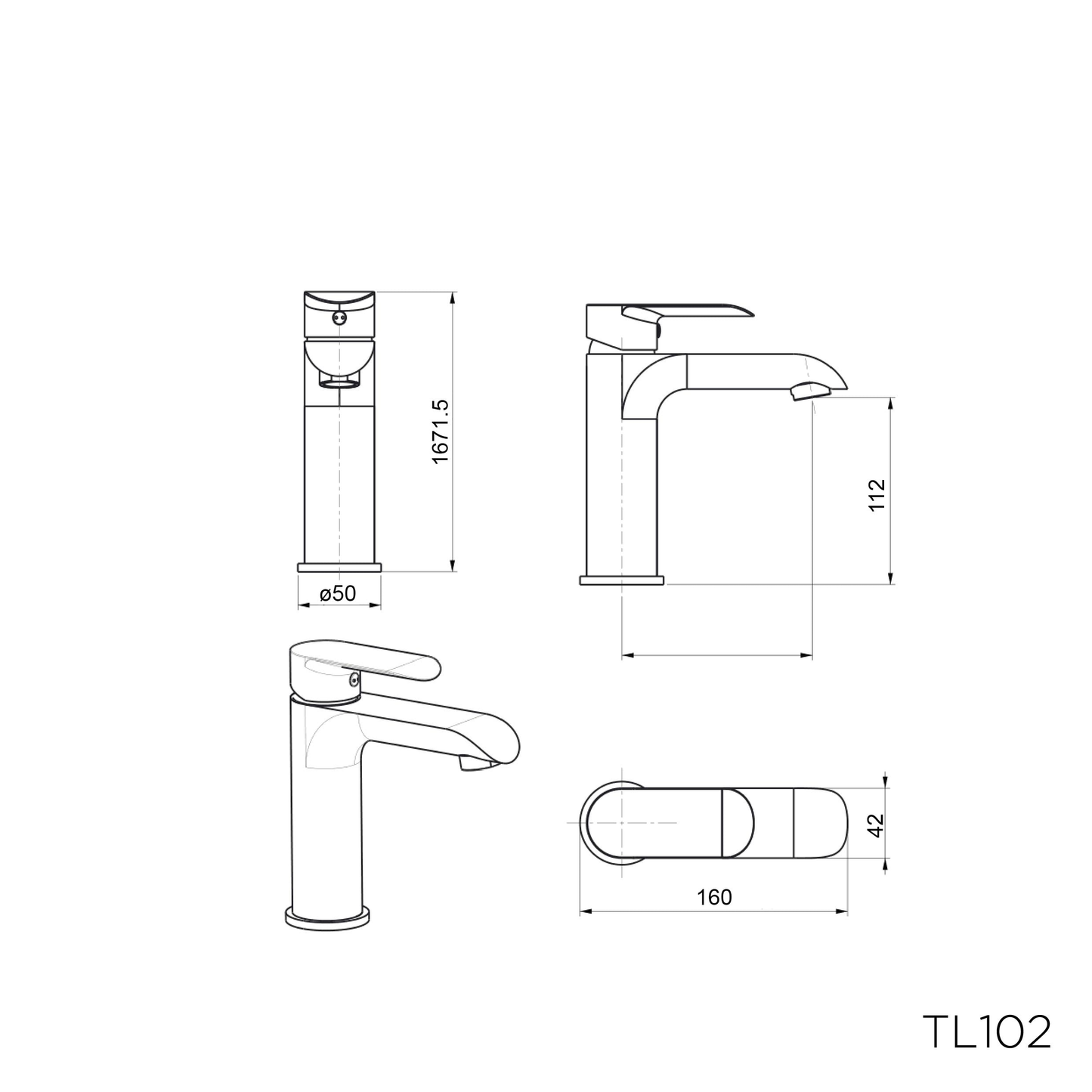 TL102 - Lavanzi Series Basin Mixer by TUSCANI | Souqify
