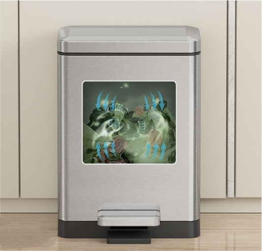 Tuscani JAVA TJ-8878 Pedal Bin 10L matt steel by TUSCANI | Souqify