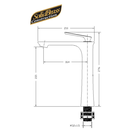 Tuscani TR102H | TR102H-1 - Rivana Series - High Basin Mixer by TUSCANI | Souqify