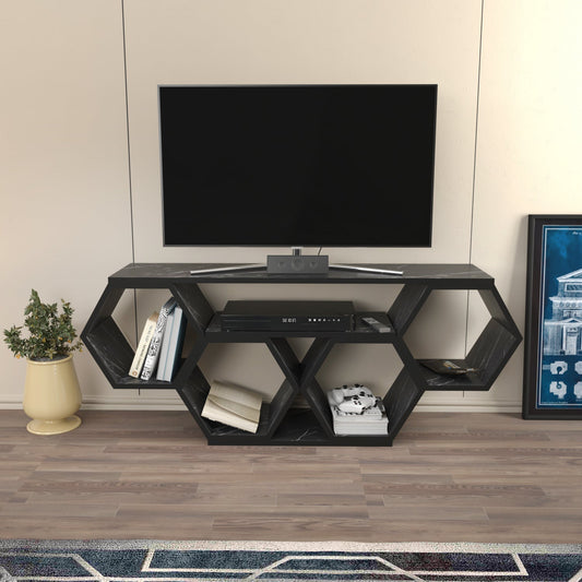 TV Stand Bal - Black Marble Effect-BAL47TS04 White
Walnut 135 X 35 X 16 by DECOROTIKA | Souqify