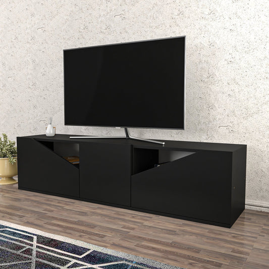 TV Stand Carson - Anthracite-OTVS3319 Anthracite 175 X 44 X 16 by DECOROTIKA | Souqify