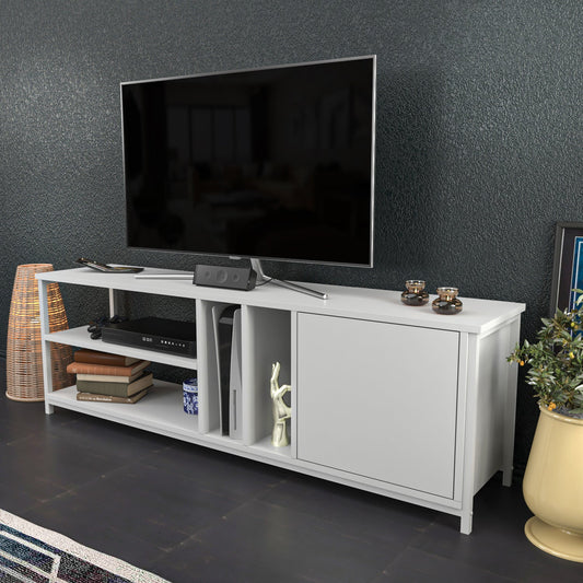 TV Stand Oneida - White-OTVS3105 White 169 X 47.2 X 16.6 by DECOROTIKA | Souqify