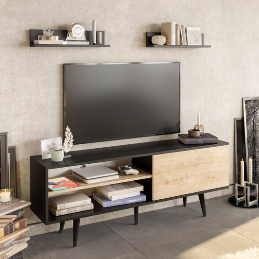TV Unit Pi - Black, Sapphire-PI63TS03 Black
Sapphire 170 X 41 X 14 by DECOROTIKA | Souqify
