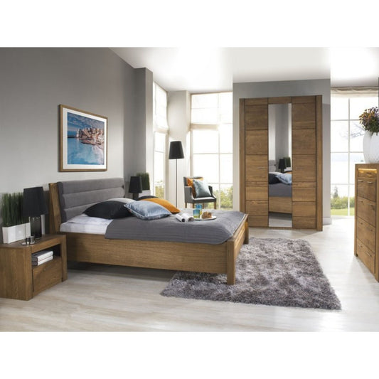 Unique Bed 160 - VELVET | solid oak wood front by EWOODS | Souqify