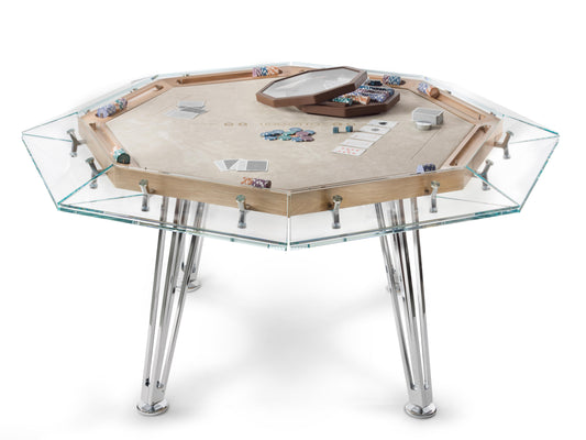 Unootto Wood Poker Table 156 x 76 (h) cm by Admiral World Sports - IMPATIA | Souqify
