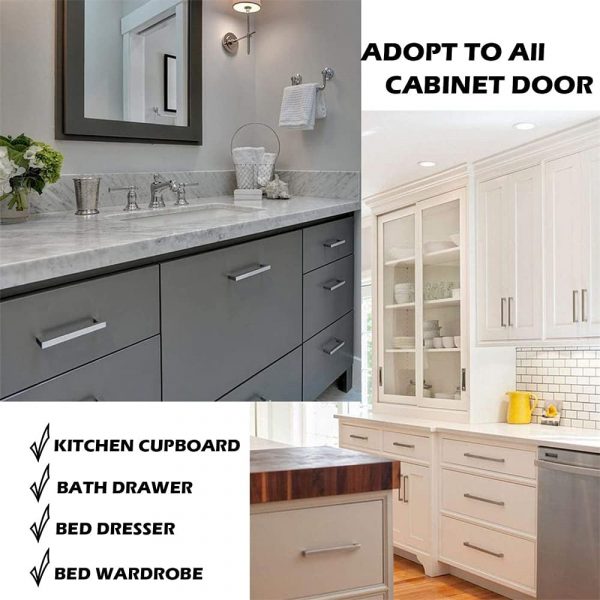 Vila 5907 Cabinet Handles,1 Pec Stainless Steel Square Cabinet Pulls, Drawer Pulls by Vilalock | Souqify