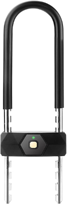 VILA Bicycle U Lock, Bluetooth Fingerprint Padlock, Anti-theft Lock, Supports 3 Unlocking Methods, Can Store 10 Fingerprints, Suitable for Bicycles, Glass Doors, Motorcycles, Offices by Vilalock | Souqify