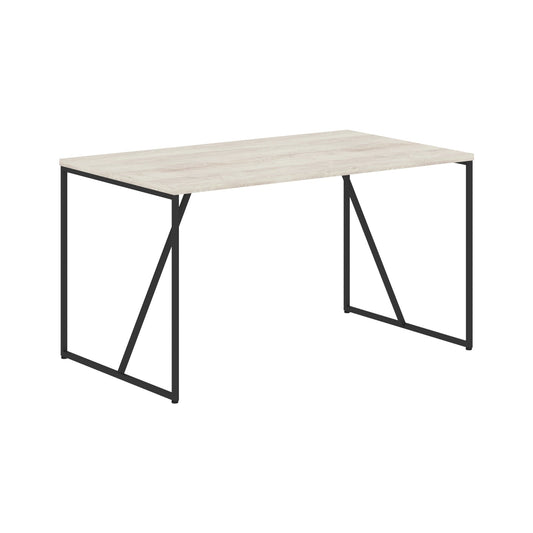 WOODEN RECTANGULAR SHAPE DESK WITH METAL LEGS, MADE IN E1 LAMINATE CHIPBOARD by Treejar | Souqify