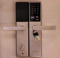Vila Digital Door Lock,Display screen,Keypad Digital,Biometric Fingerprint,IC Card,Mechanical key Unlock for Apartment Hotel Home Use