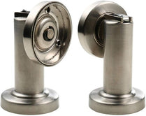 VILA |D3812| Satin Stainless Steel Heavy Duty Magnetic Doorstop Door Stop Holder With Catch (Pack of 1)