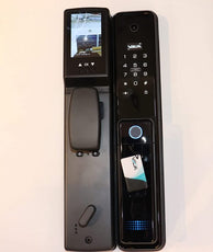 VILA Smart Lock,With WiFi, Display screen,Keypad Digital,Biometric Fingerprint,IC Card,Mechanical key Unlock for Apartment Hotel Home Use. COLOR: (BLACK)