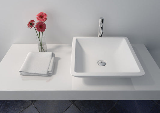 Cast Stone Solid Surface Bathroom Countertop Basin JZ9003