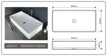 Cast Stone Solid Surface Bathroom Countertop Sink JZ9010