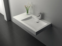 Cast Stone Solid Surface Bathroom Countertop Basin JZ9020a