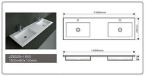 Cast Stone Solid Surface Countertop Wash Basin JZ9029