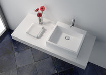 Cast Stone Solid Surface Bathroom Countertop Sink JZ9022