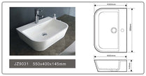 Cast Stone Solid Surface Countertop Wash Basin JZ9031