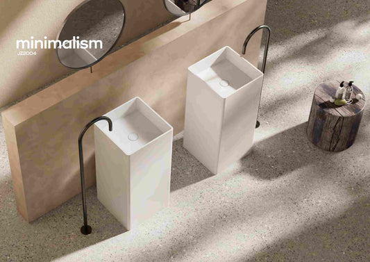 Solid Surface Pedestal Basin JZ2017