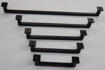 VILA A1058 Cabinet Handles Drawer Pulls Solid Zinc Alloy Mat Black Furniture Kitchen Cupboard 1-pec
