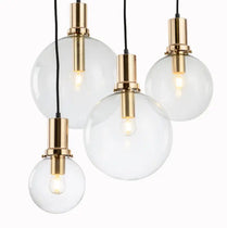 Nordic restaurant glass ball small chandelier modern minimalist single head living room coffee shop decorative lamp