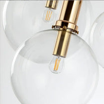 Nordic restaurant glass ball small chandelier modern minimalist single head living room coffee shop decorative lamp