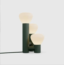 Nordic creative minimalist designer model room hotel living room bedroom children's room study color three-headed table lamp