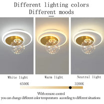 Modern Ceiling Lamp Gypsophila Metal+Glass Aisle Porch Corridor Balcony Living Room Bedroom Indoor Lighting Home Decor