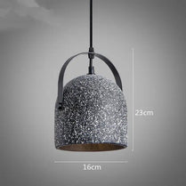Concrete Pendant Lights Cement Material Lamp Concrete Suspension Lamp Grey Vintage for Loft Dining Room Kitchen Cafe Bar LED