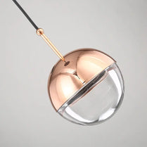 Modern minimalist creative personality dining ball lamp Nordic bedroom bedside glass small chandelier designer