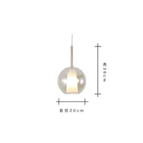 Nordic Creative Glass Chandelier Restaurant Bar Bubble Glass Chandelier Multi-head Combination Stair Long Chandelier