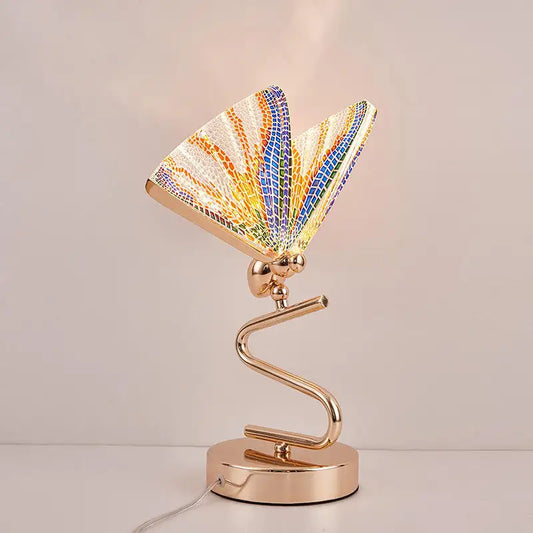 Nordic Modern Simple Butterfly Table Lamp Study Room Bedroom Nightstand Lamp warm Girl Butterfly Desk Lamp Small Night Light