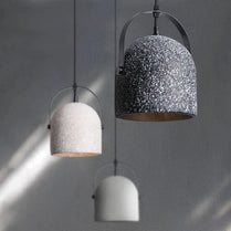 Concrete Pendant Lights Cement Material Lamp Concrete Suspension Lamp Grey Vintage for Loft Dining Room Kitchen Cafe Bar LED