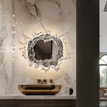 Modern Internet celebrity art mirror headlight bedroom decoration splash dressing mirror light hotel villa atmosphere light
