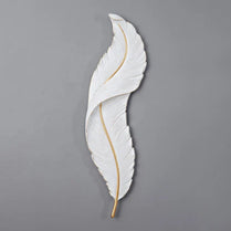 Bedroom Bedside Led Wall Lamp Modern Simple Resin Feather Creative Living Room Background Sconce Aisle Stairs Wall Light Fixture