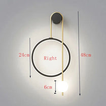 Modern Bedroom Bedside Wall Lamp Nordic Simple Living Room Background Led Wall Light Fixture Balcony Aisle Wall Sconce Lamp