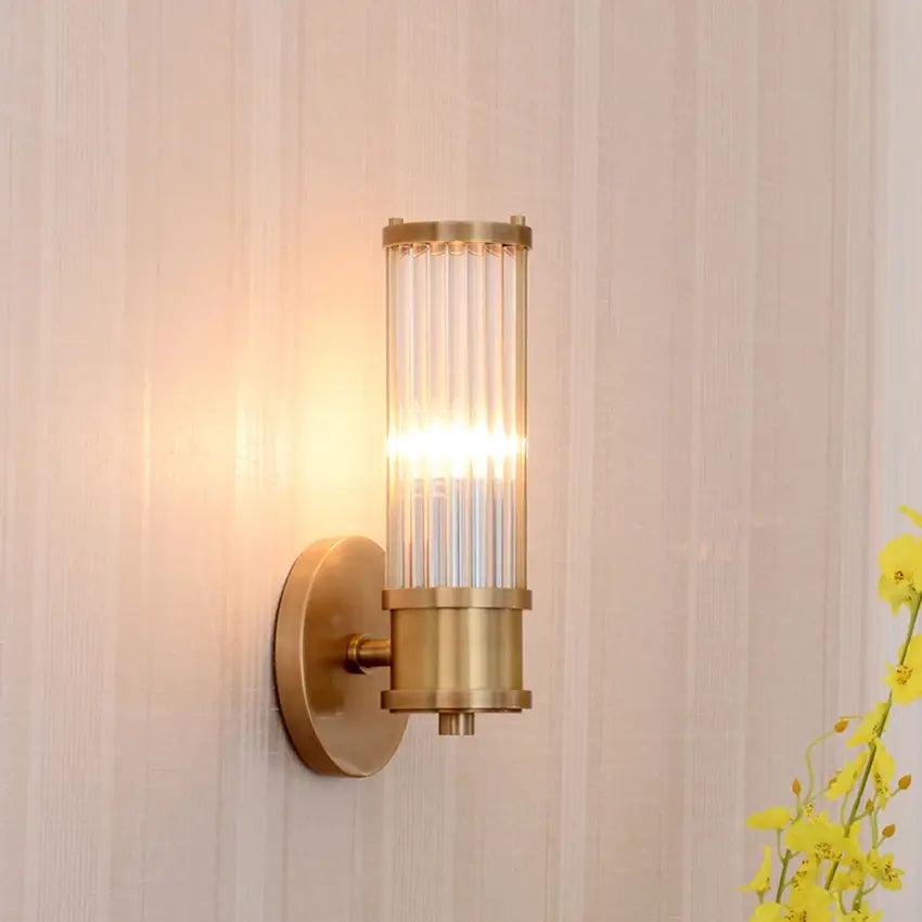 Modern glass Wall Lamp nordic stainless steel Bedroom bedside Led Wall Lights Fixtures living room aisle Corridor Wall Sconce