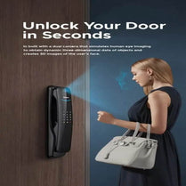 Philips Easykey DDL702-8HWS Facial Recognition Smart lock – Black
