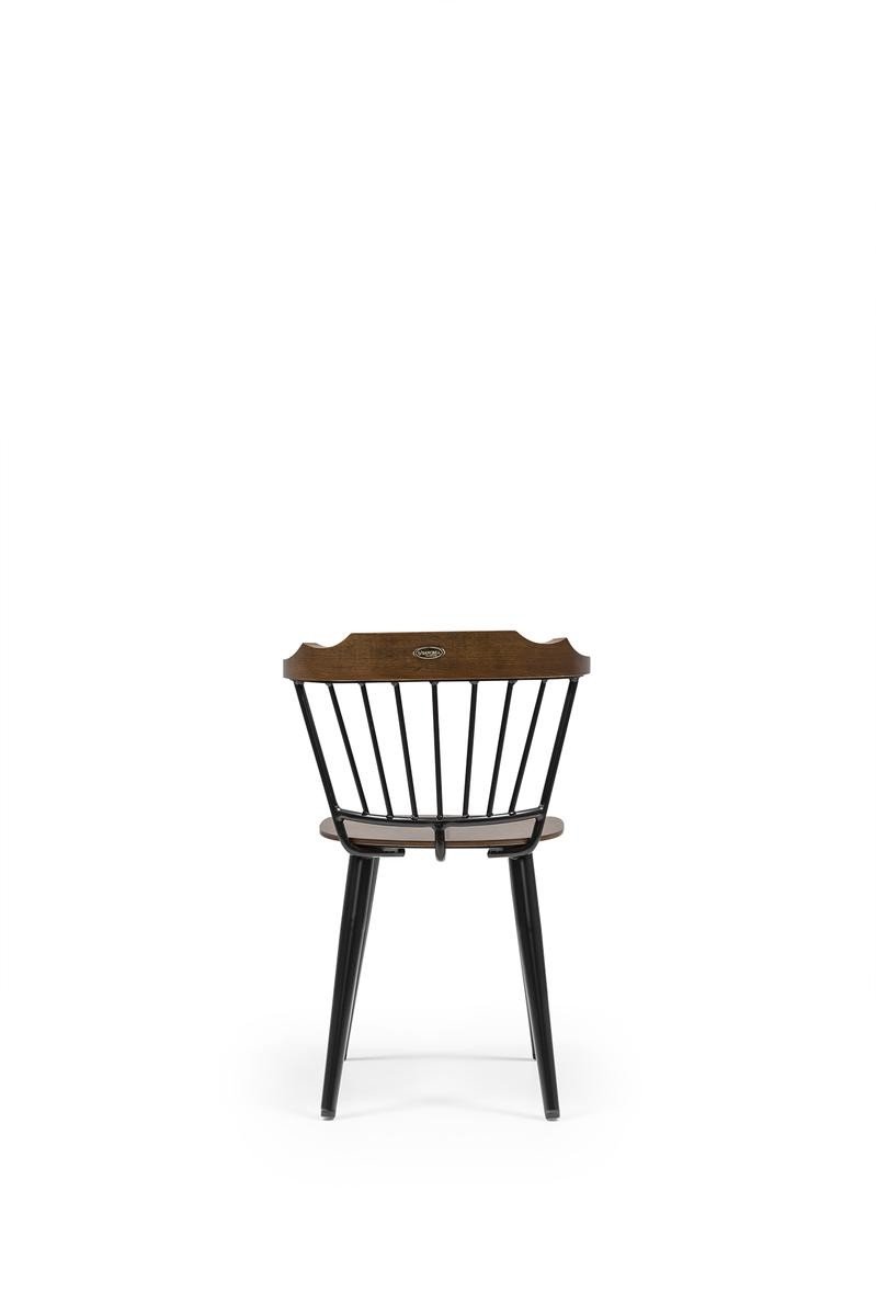 Pub Wooden Dining Chair – Black Spindle Back