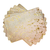 Placemat Gold on White
