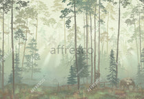 Murals, Frescoes and photo wallpaper.  Forest  Art. ID136008