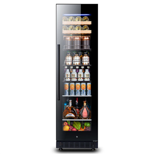 COOLBABY Small Wine cabinet,Mini Constant Temperature Wine Cabinet, 8 Bottle Capacity, Digital Control