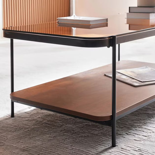 Nya Coffee Table – Brown Wood Finish