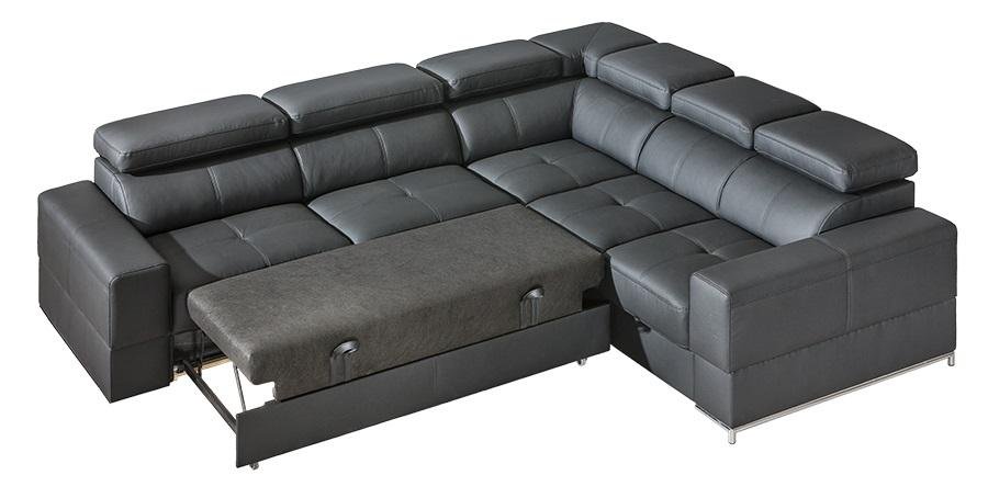 BELGRAD Large Modern Corner Sofa Bed | 2850mm X 2540mm | Plenty of leathers & fabrics to choose