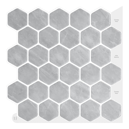 1.2 mm Glue Peel and Stick Dark Grey Vinyl Wall Tile Home Decor Bathroom Living Room TSQS80 by Vivid Tiles | Souqify