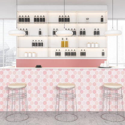 1.2 mm Glue Peel and Stick Pink Vinyl Wall Tile Home Decor Bathroom Living Room TSQS82 by Vivid Tiles | Souqify