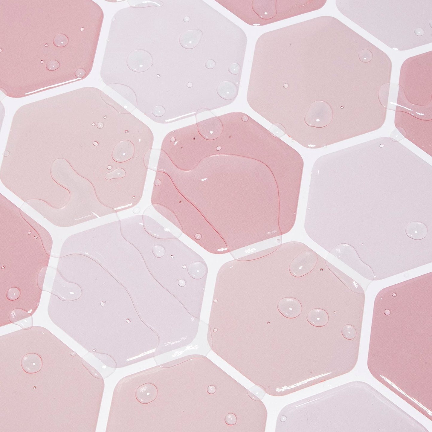 1.2 mm Glue Peel and Stick Pink Vinyl Wall Tile Home Decor Bathroom Living Room TSQS82 by Vivid Tiles | Souqify