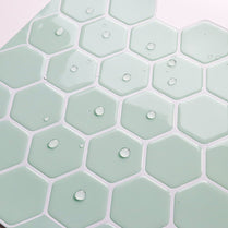 1.2 mm Peel and Stick Hexagon GreenWall Tile Home Decor Bathroom Living Room TSQS69 by Vivid Tiles | Souqify